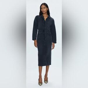 New- Pistola Tess Denim Midi-Dress- Size S
